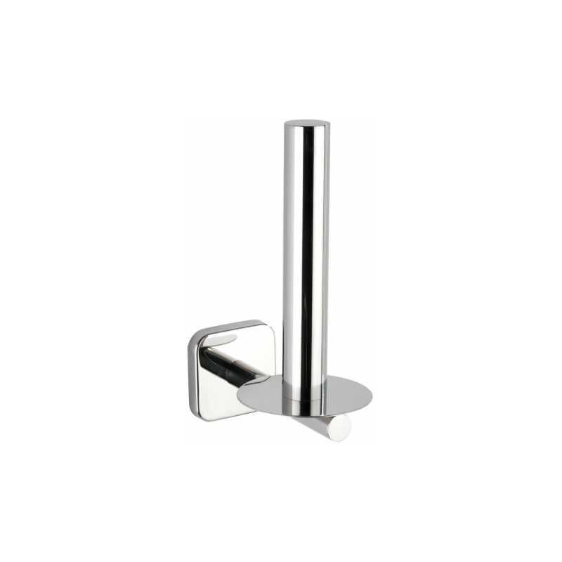 foto del prodotto portarotolo da parete mezzano, porta carta igienica da parete, acciaio inox, 7,5x18,5x12,5 cm, lucido wenko