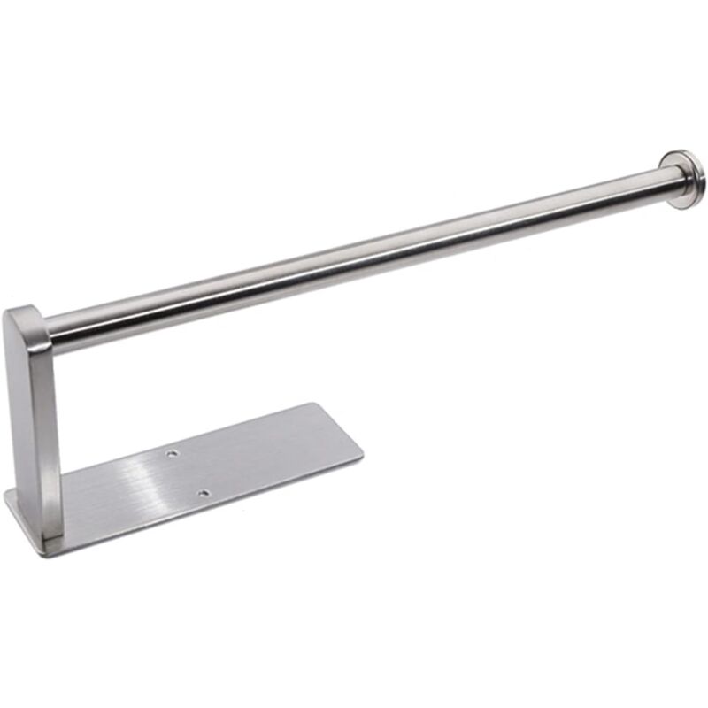 foto del prodotto portarotolo da parete, portarotolo da cucina autoadesivo in acciaio inox, portarotolo di carta igienica in stile moderno, portarotolo di carta