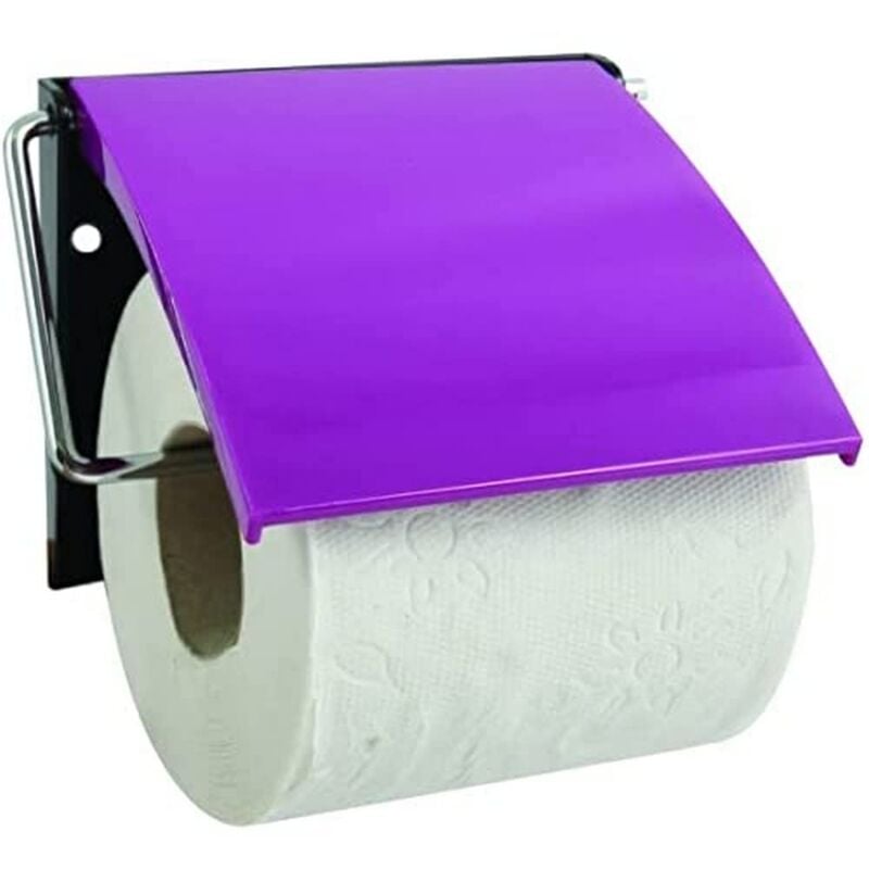foto del prodotto portarotolo di carta igienica in polistirolo viola, polistirene, 30 x 20 x 15 cm msv