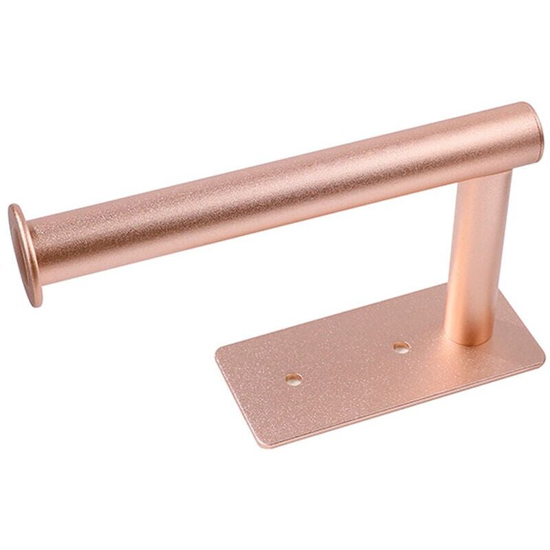 foto del prodotto portarotolo di carta igienica, montaggio a parete per bagno, cucina, wc, oro rosa sollbry