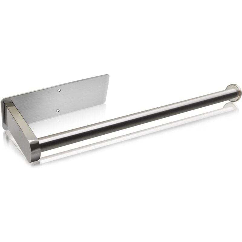 foto del prodotto portarotolo di carta igienica, portarotolo di carta igienica in acciaio inox, senza foratura, portarotolo di carta autoadesivo, montaggio a parete,