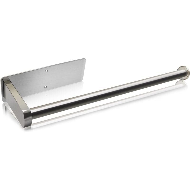 foto del prodotto portarotolo di carta, portarotolo di carta in acciaio inox senza foratura, portarotolo di carta autoadesivo, montaggio a parete, portarotolo di