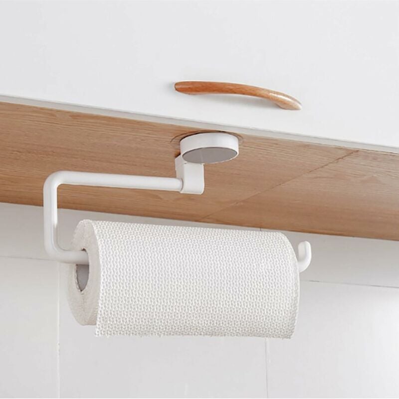 foto del prodotto portarotolo per carta da parati portarotolo adesivo senza rullo di perforazione, facile da installare e con buona capacit di carico, adatto per