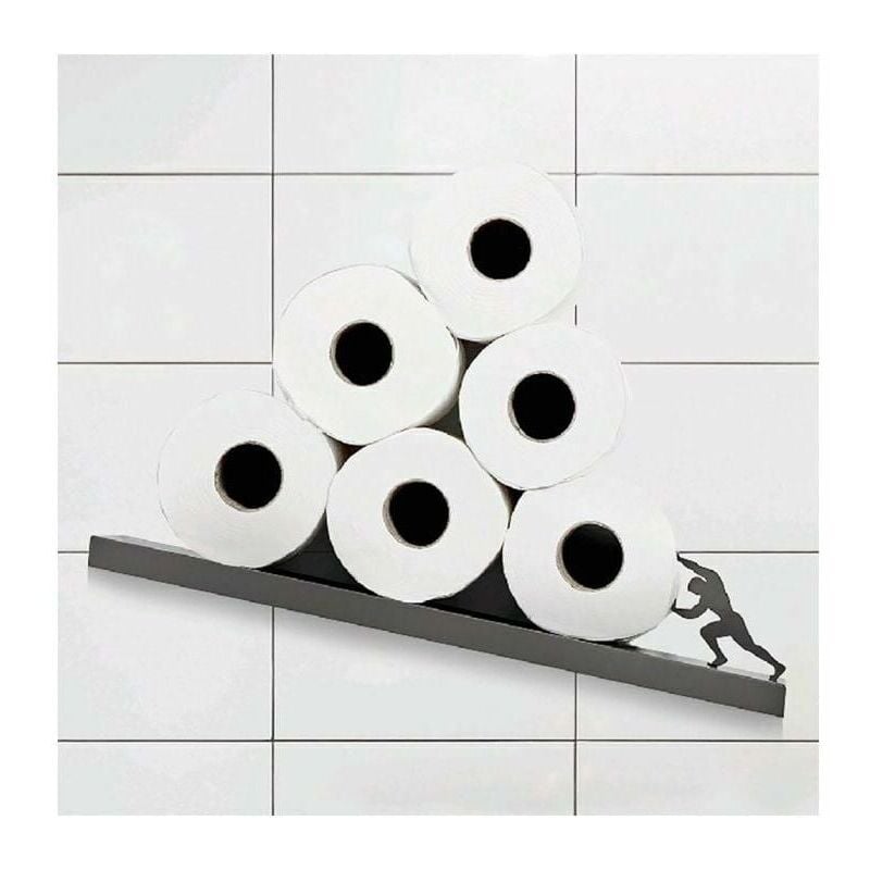 foto del prodotto portarotolo per carta igienica in acciaio inossidabile portarotolo creativo per fazzoletto da bagno portaoggetti per accessori da bagno hercules 44 x