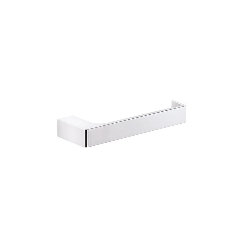 foto del prodotto portarotolo pirenei a muro cm. 17 5x6 6 in ottone bianco finiture