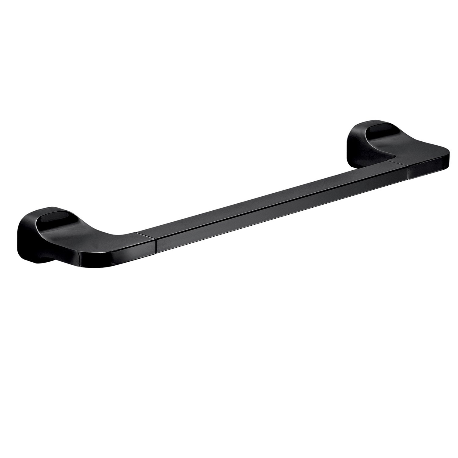 foto del prodotto portasalviette 35 cm da muro in acciaio inox e cromall st21 35 gedy serie stelvio nero opaco