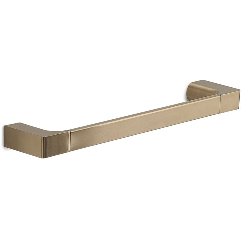 foto del prodotto portasalviette 35 cm da muro in ottone e cromall pi21 35 gedy serie pirenei oro matt