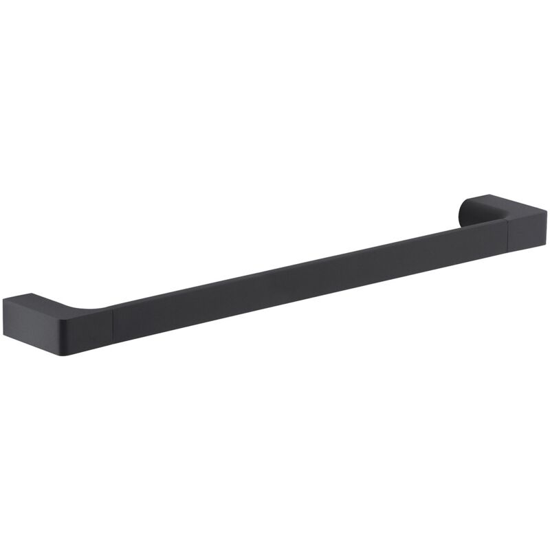 immagine 0 del prodotto portasalviette 45 cm da muro in ottone e cromall pi21 45 gedy serie pirenei nero opaco
