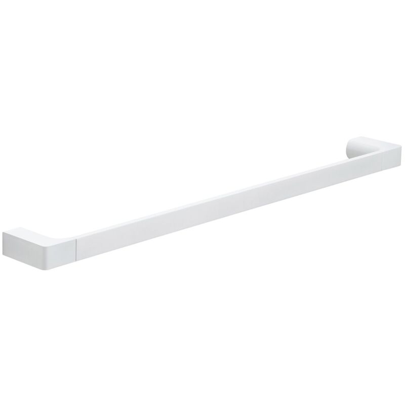 foto del prodotto portasalviette 60 cm in ottone e cromall pi21 60 gedy serie pirenei bianco opaco