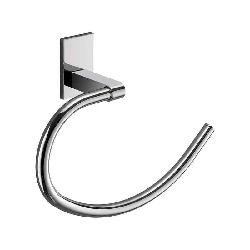 foto del prodotto portasalviette a anello da muro in acciaio inox e cromall 7870 gedy serie maine cromato