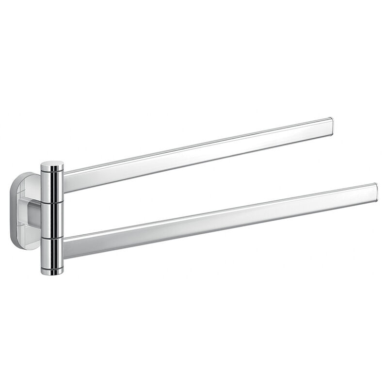 foto del prodotto portasalviette a snodo da muro in acciaio inox e cromall 5323 gedy serie febo cromato