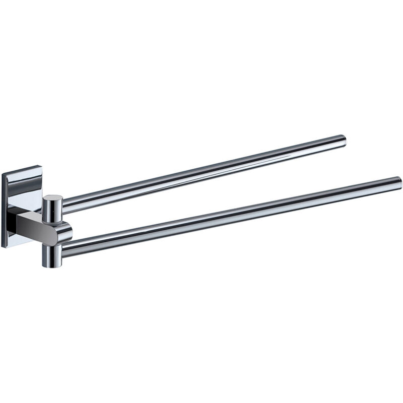 foto del prodotto portasalviette a snodo da muro in acciaio inox e cromall 7823 gedy serie maine cromato