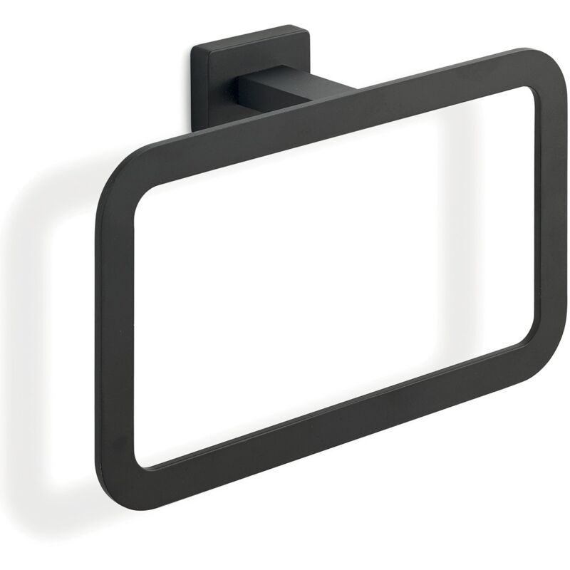 foto del prodotto portasalviette ad anello da muro in acciaio inox e cromall 4470 gedy serie atena nero opaco