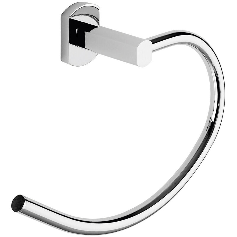 foto del prodotto portasalviette ad anello da muro in acciaio inox e cromall ep70 gedy serie edera plus cromato