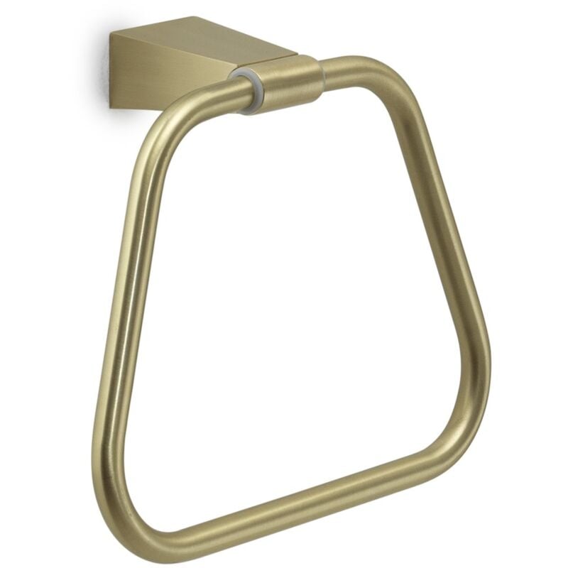 foto del prodotto portasalviette ad anello da muro in acciaio inox e cromall tn70 gedy serie tonale oro matt