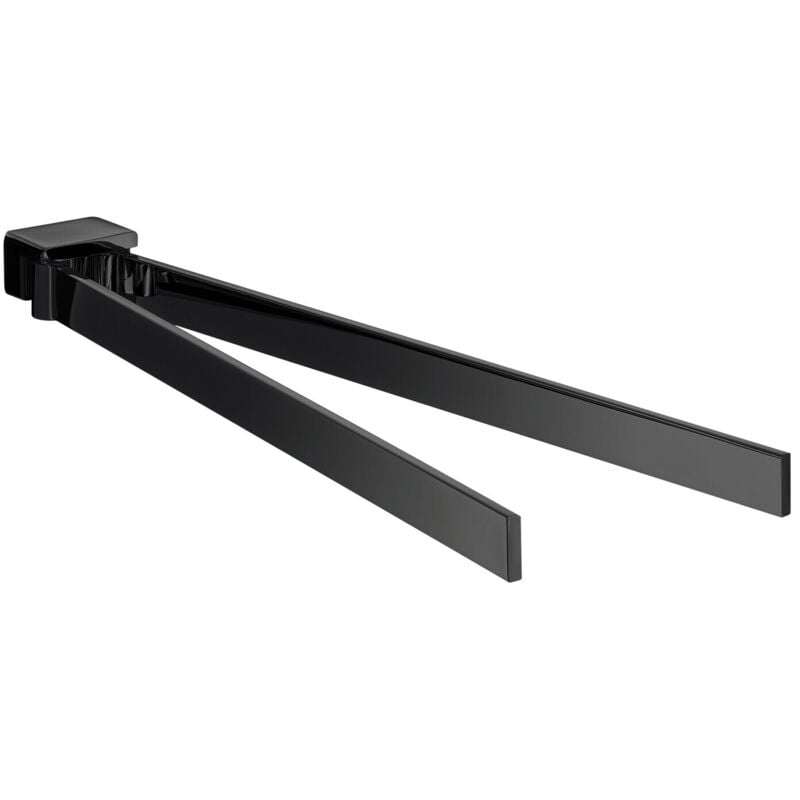foto del prodotto portasalviette da soffitto, a due bracci, girevole, 410 mm, nero