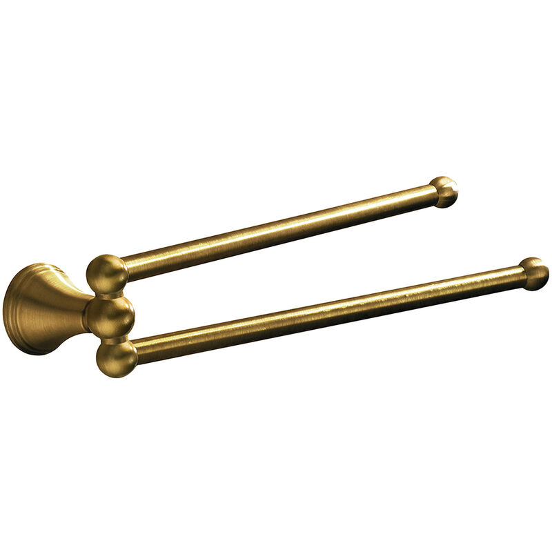 foto del prodotto portasalviette gedy linea romance doppio braccio a snodo bronzo