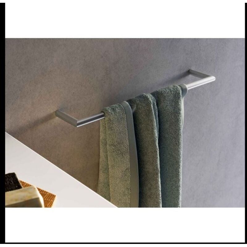 foto del prodotto portasalviette senza placca a muro serie gealuna inda misure 30 cm finitura cromo