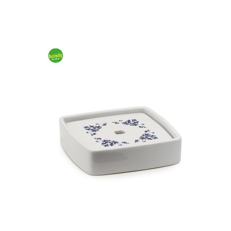 foto del prodotto portasapone d appoggio gedy cixi bianco blu
