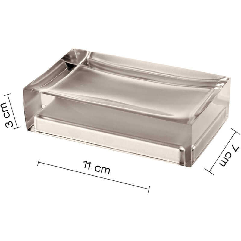 foto del prodotto portasapone da appoggio rainbow tortora