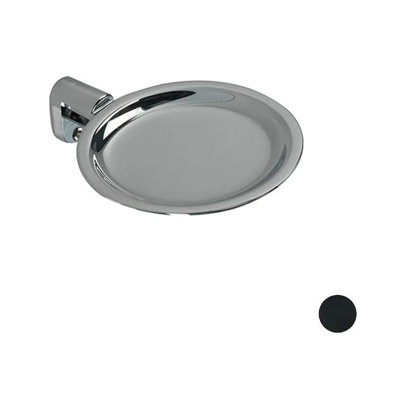 foto del prodotto portasapone da muro hashi nero opaco