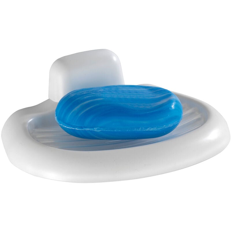 foto del prodotto portasapone da muro, pure, in plastica abs, 17x5,5x12 cm, bianco wenko