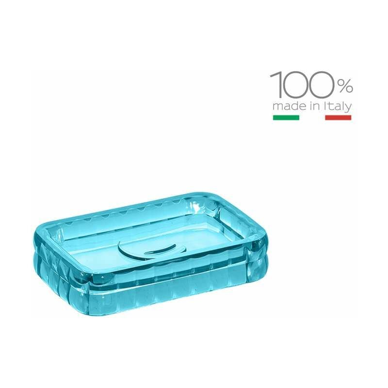 foto del prodotto portasapone glady turchese 123x80x25 mm gedy