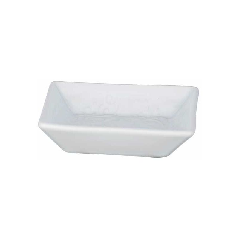 foto del prodotto portasapone in ceramica con rilievo, portasapone bianco cordoba, ceramica, 2,5x10,5x10,5 cm, bianco wenko