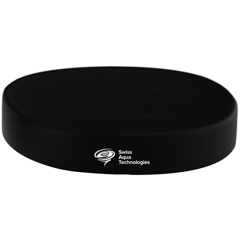 foto del prodotto portasapone in ceramica infinitio, nero opaco satdinfi39ce swiss aqua technologies