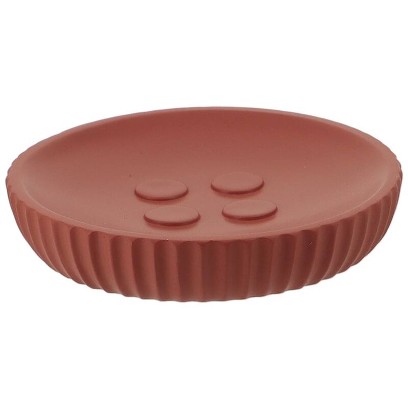 foto del prodotto portasapone in poliresina terracotta tendance