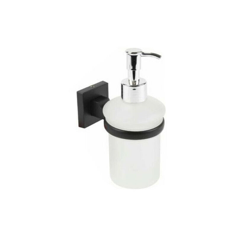 foto del prodotto portasapone liquido sapone supporto arredo bagno casa nero cucina 02105