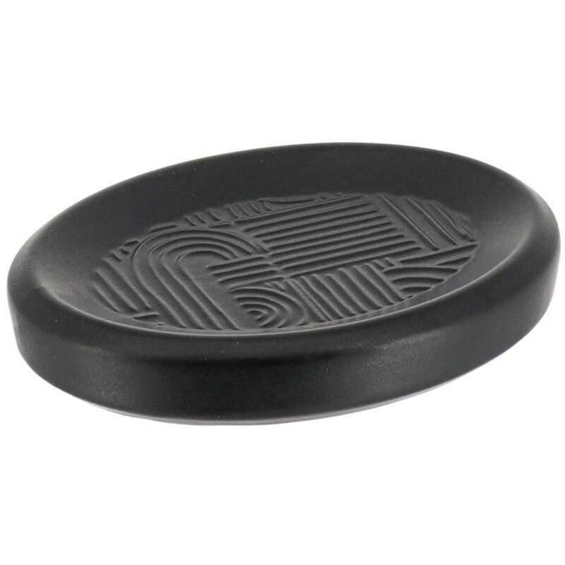 foto del prodotto portasapone ovale ethnic vibes nero tendance