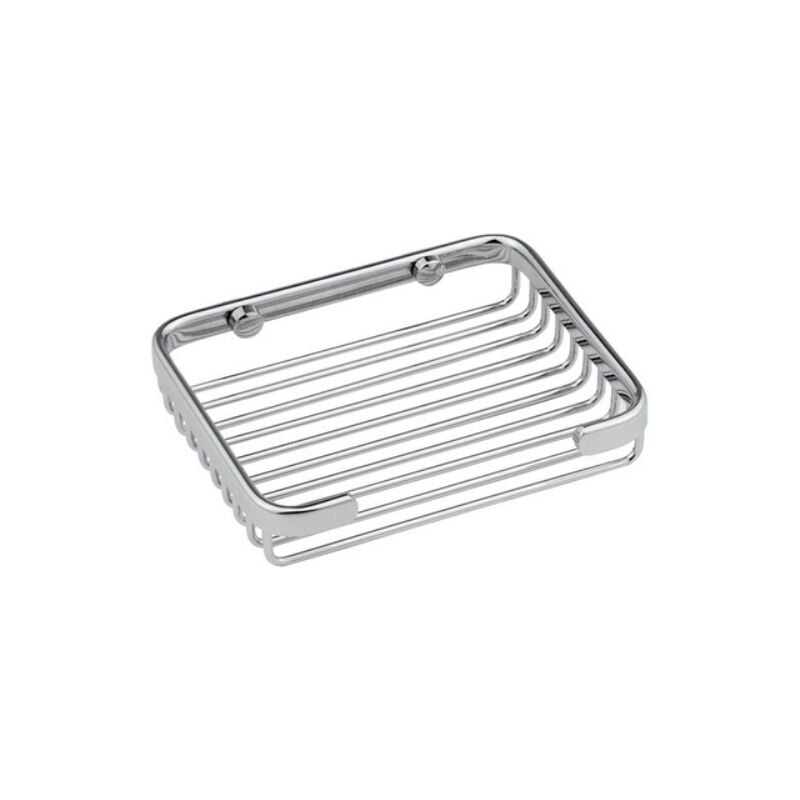 foto del prodotto portasapone rettangolare in ottone cromato lunghezza cm 20 lxhxp 205x30x115 mm remer