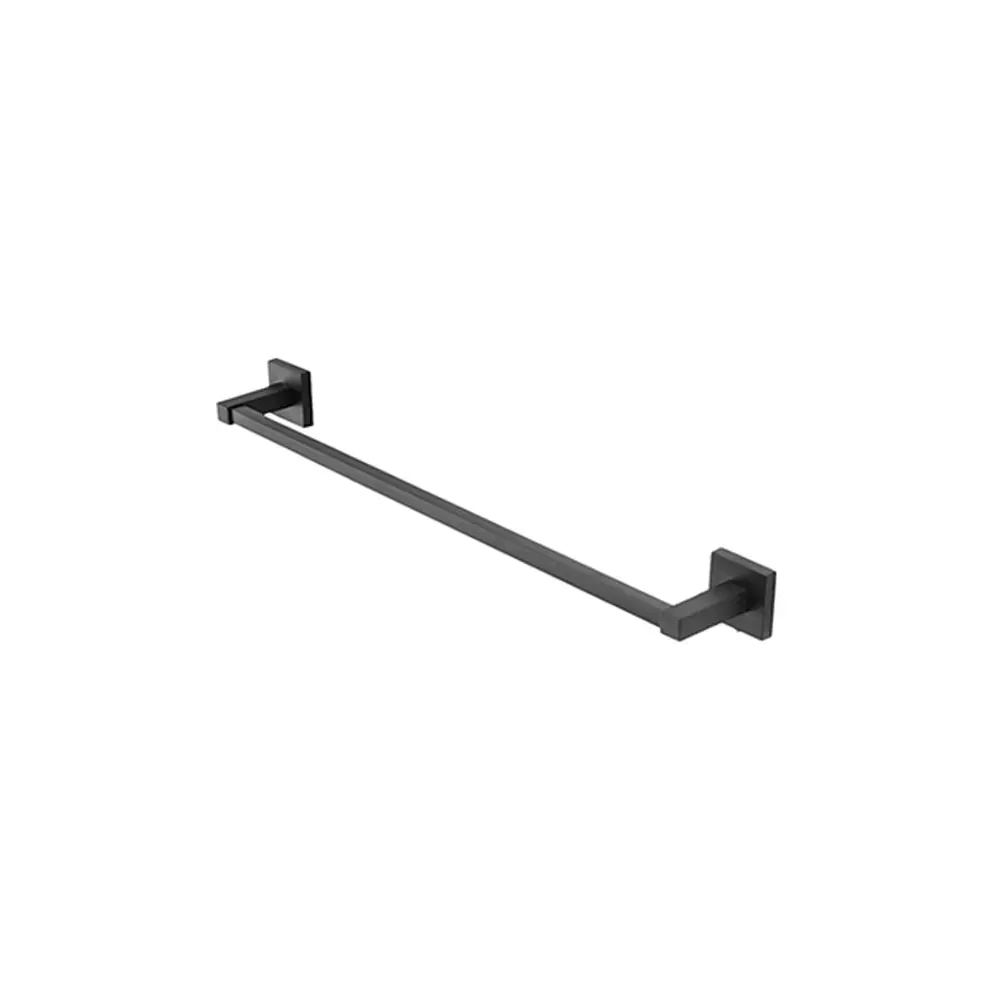 foto del prodotto portasciugamani 50 cm acciaio nero opaco black rock