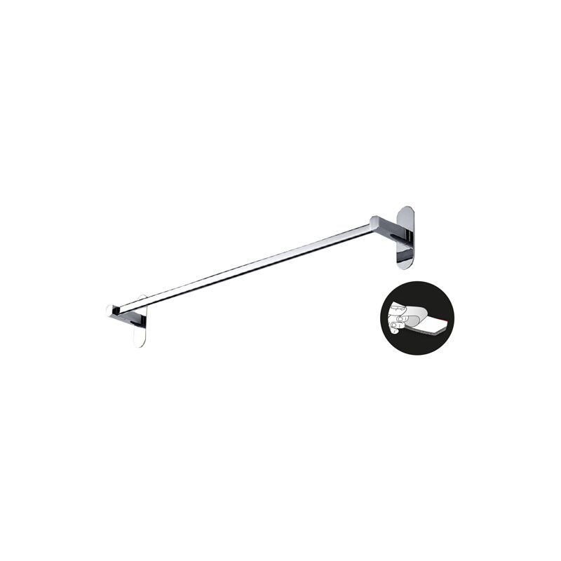 foto del prodotto portasciugamani 60cm per bagno cromato autoadesivo maurer