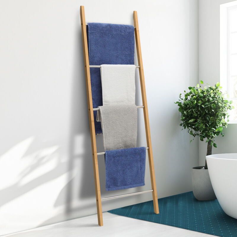 foto del prodotto portasciugamani a 5 livelli bamboo rita
