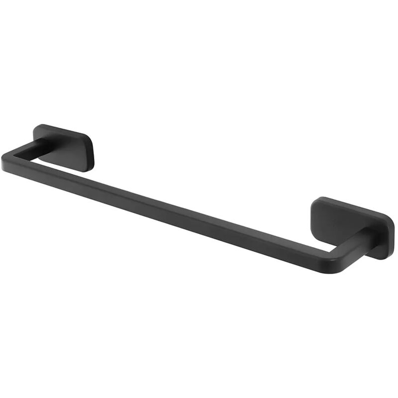 foto del prodotto portasciugamani a muro 45 cm in acciaio inox nero con doppio fissaggio