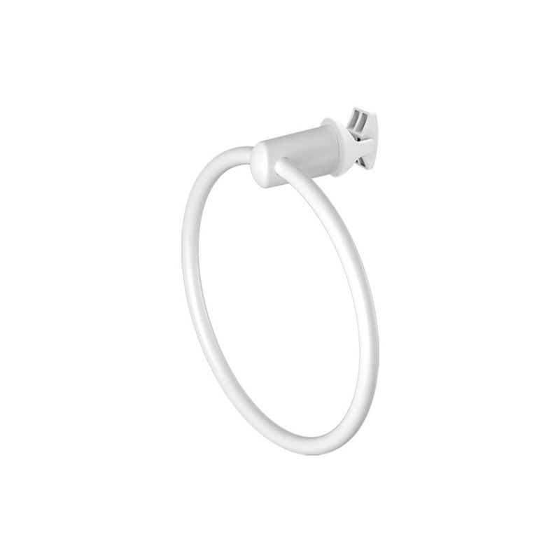 foto del prodotto portasciugamani ad anello serie smart bianco per portasalviette e termoarredo