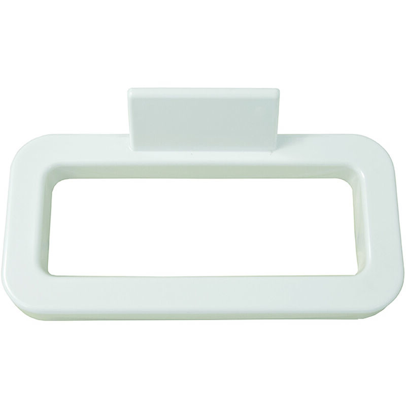 foto del prodotto portasciugamani anello in plastica bianco cm.17x18 blister pz.1