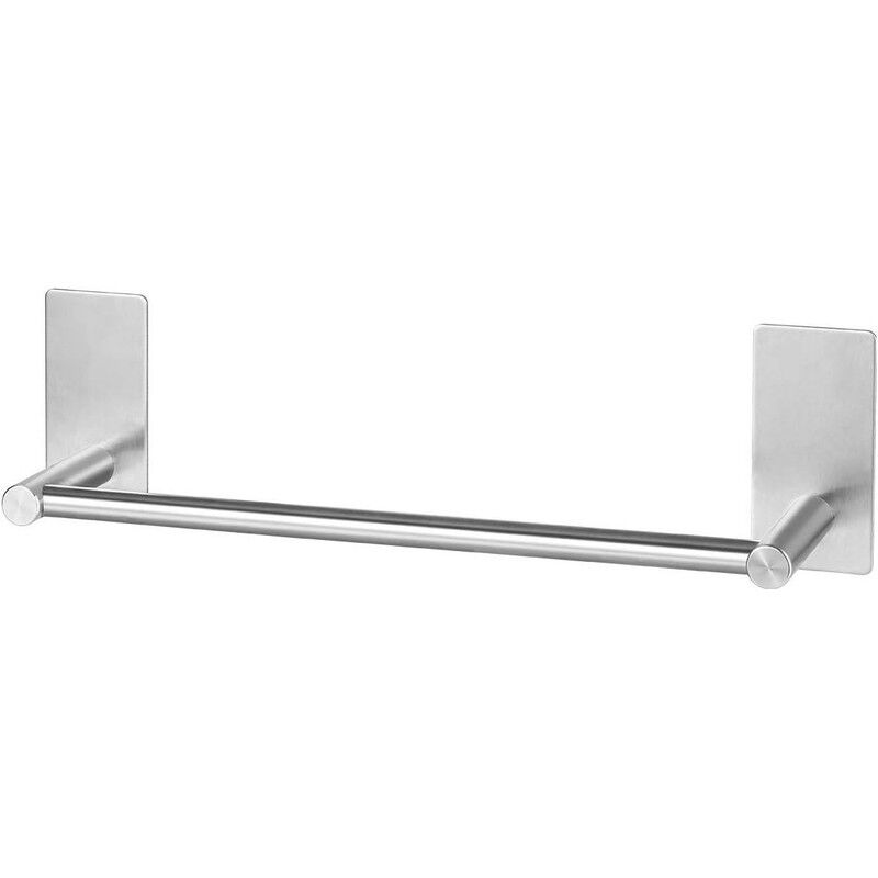 foto del prodotto portasciugamani autoadesivo in acciaio inossidabile 304, portasciugamani da bagno senza foratura, portasciugamani da parete da 30 cm