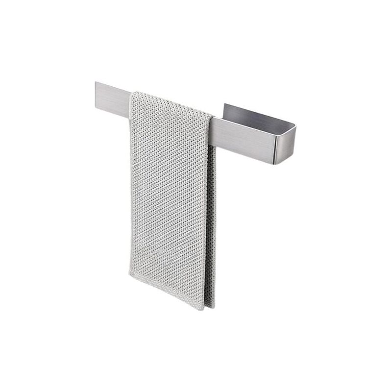foto del prodotto portasciugamani autoadesivo in acciaio inox 304, senza foratura, adatto per bagno e cucina, portasciugamani argentato br