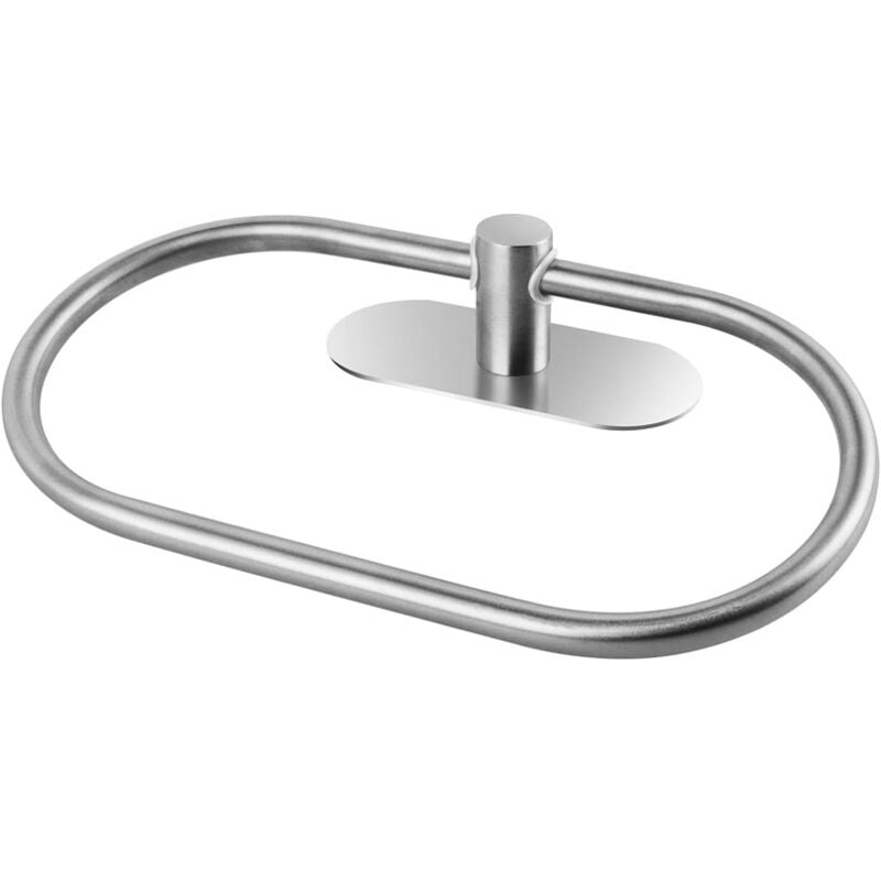 foto del prodotto portasciugamani autoadesivo in acciaio inox antiruggine per il bagno, non necessita di foratura. bebusingoto