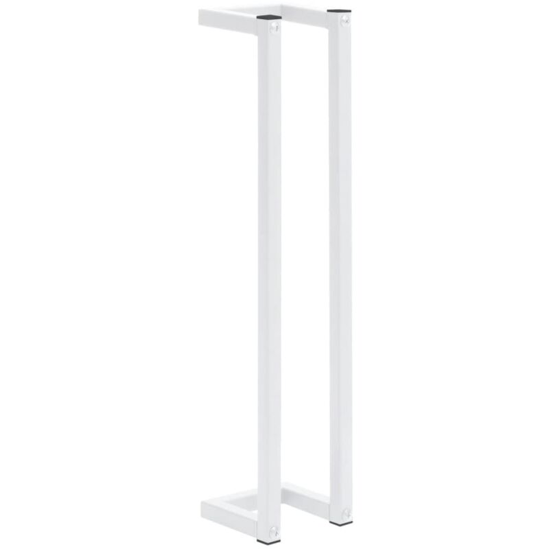 foto del prodotto portasciugamani bianco 12,5x12,5x60 cm in acciaio vidaxl