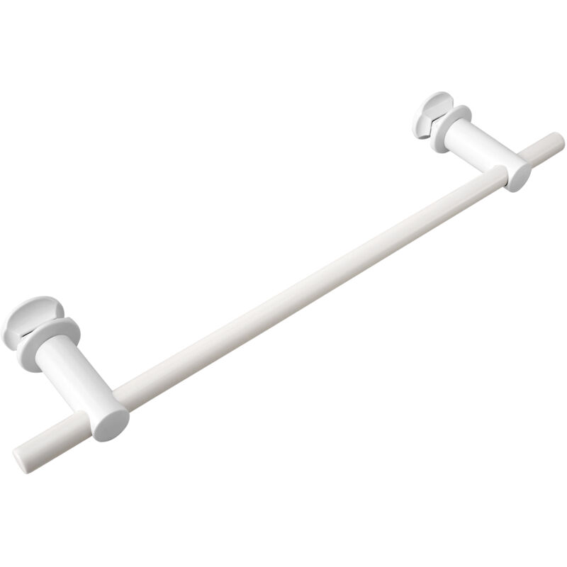 foto del prodotto portasciugamani bianco 460mm metallo porta asciugamani abs supporti montaggio adatto per radiatore scaldasalviette meykoers