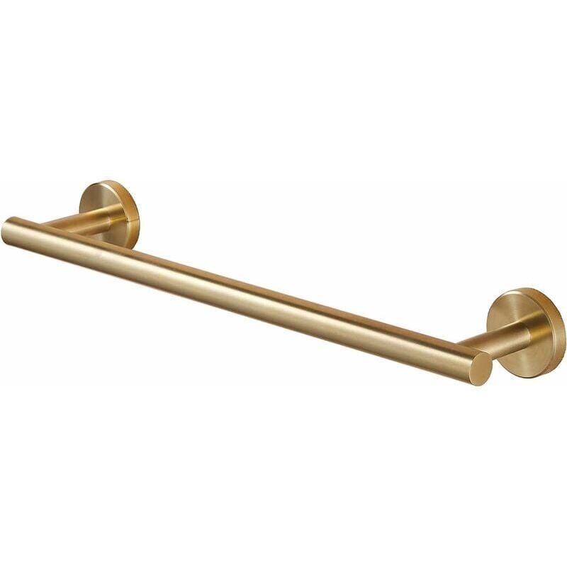 foto del prodotto portasciugamani da bagno a parete in acciaio inossidabile sus 304 spazzolato oro 40 cm