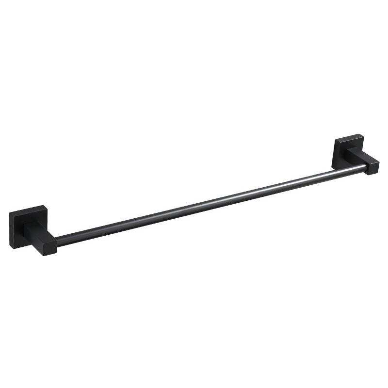 foto del prodotto portasciugamani da bagno accessori da cucina, portasciugamani in alluminio spaziale, 40 cm, vernice nera sollbry