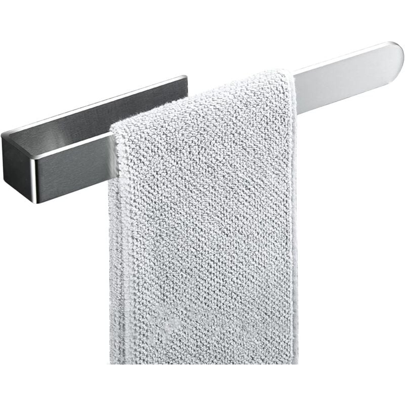 foto del prodotto portasciugamani da bagno ymyny, senza foratura, in acciaio inox, adesivo, per bagno e cucina, in acciaio inox sus 304
