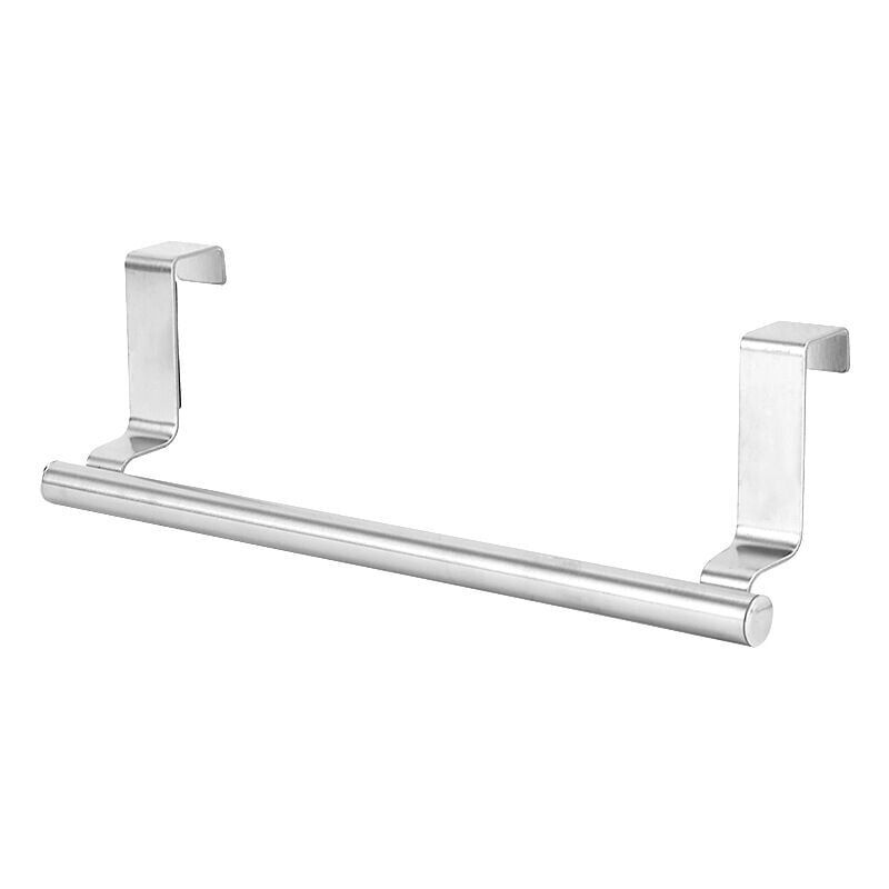 foto del prodotto portasciugamani da cucina sospeso in argento da 1 pezzo acciaio inossidabile lungo 23 cm nessuna perforazione richiesta, pu essere utilizzato