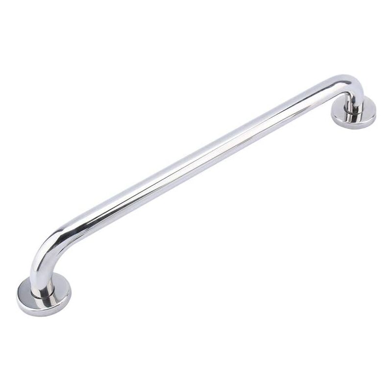 foto del prodotto portasciugamani da parete antiscivolo in acciaio inox 304 da 50 cm per doccia e vasca da bagno argento 