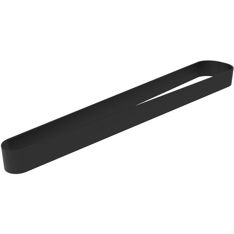 foto del prodotto portasciugamani di alta qualit sdehh35 in nero opaco serie es lunghezza 35 cm
